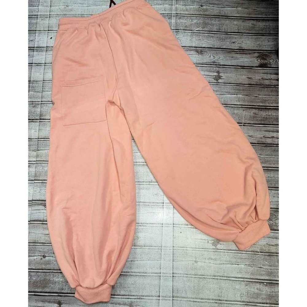 Nap pink balloon cotton sweatpants - Picture 6 of 10